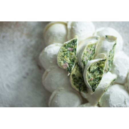 Sorrentinos de Verdura, muzzarella y jamón